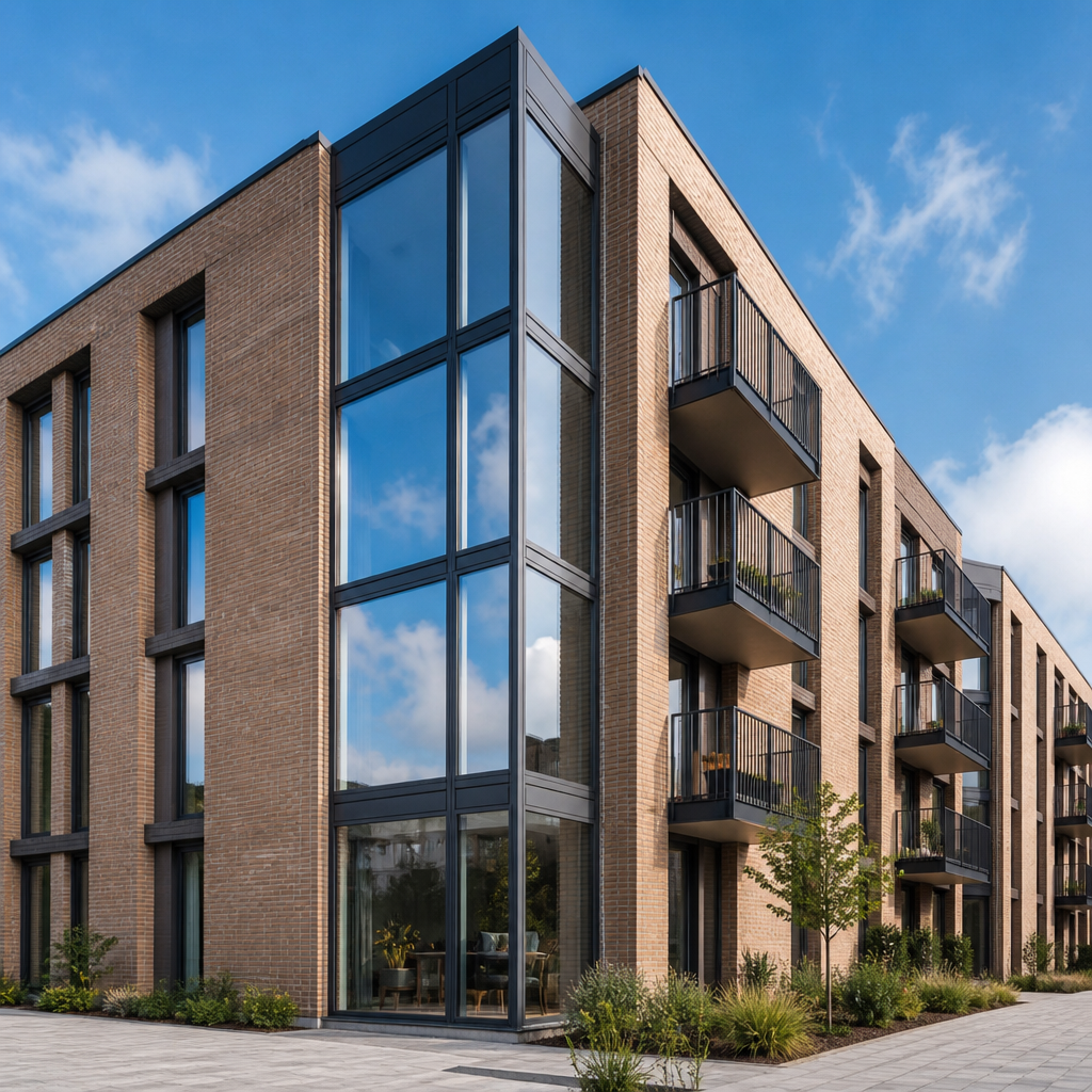 Moderne investeringsejendom med velholdt facade