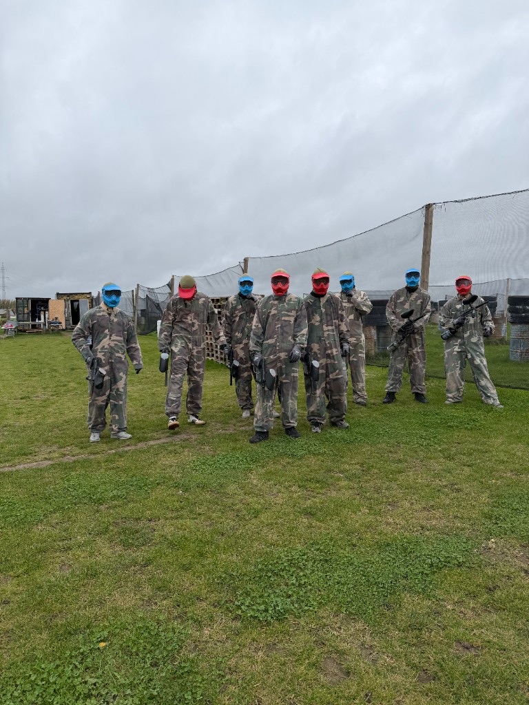 Paintballtur med teamet