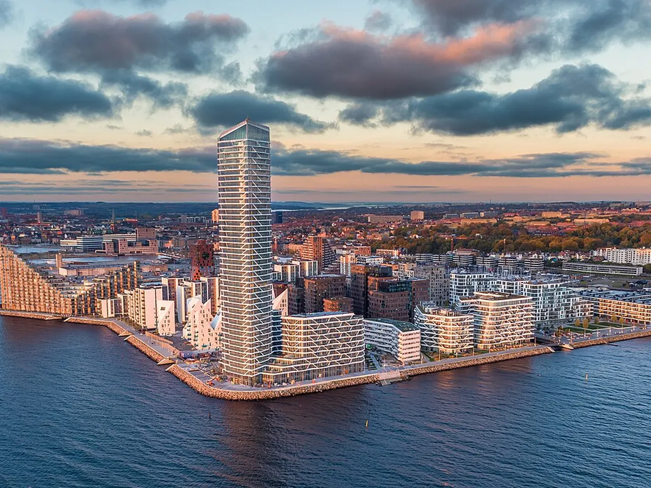 Aarhus Ø set fra luften