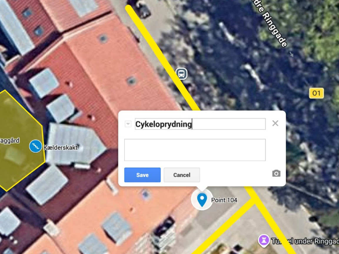 Oprydning på satellitkort