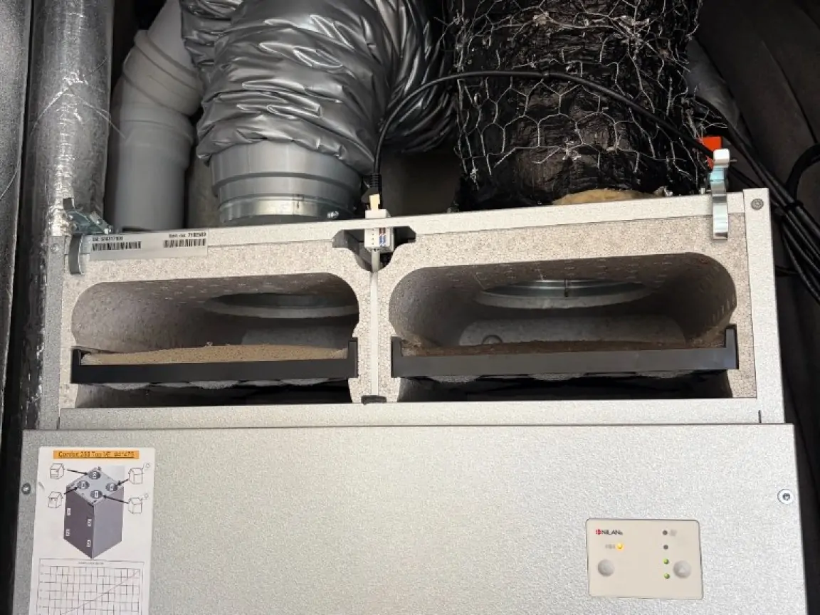 Filterskift i ventilationsanlæg på ejendom
