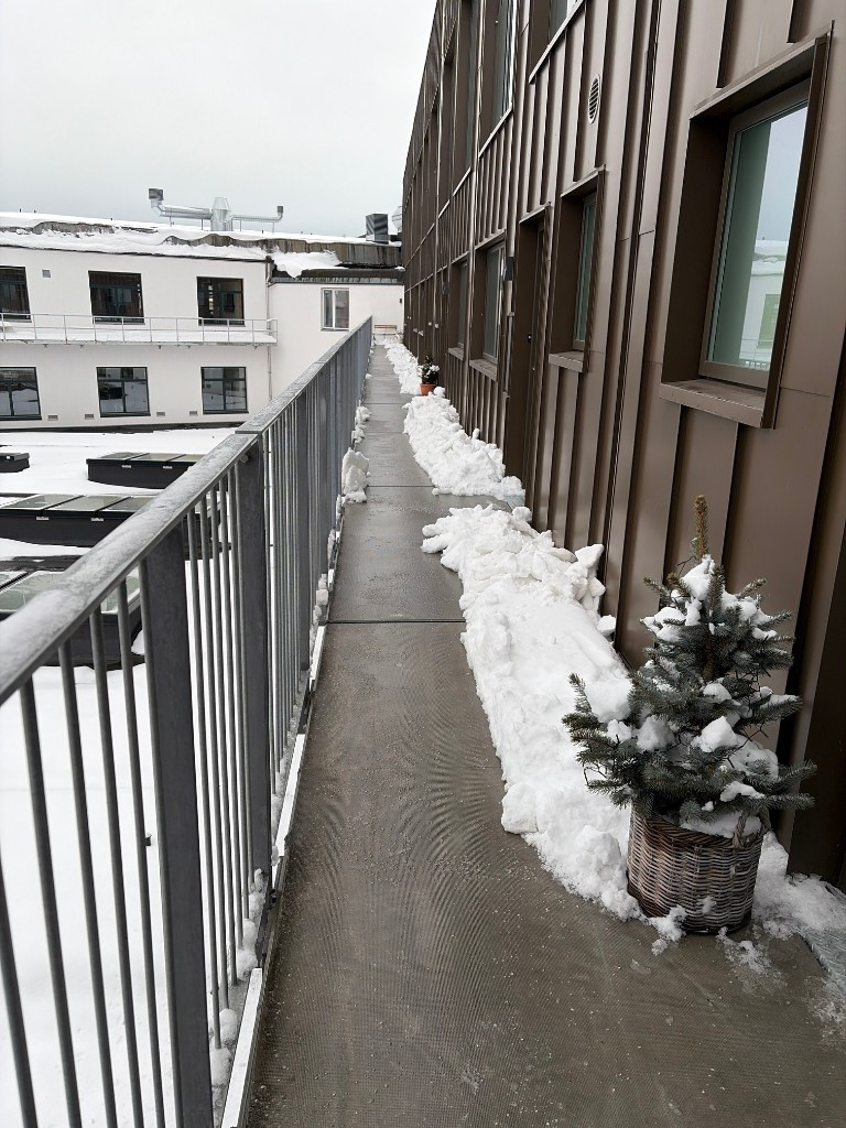 Svalegang efter snerydning